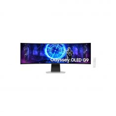 Ecran 49'' Samsung Gaming Odyssey OLED G95SD 240Hz SMART Incurvé 1800R 5120x1440 0,03ms 250cd/m² HDMI Micro HDMI  DisplayPort HPs Pied réglable haut inclinable 