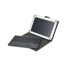 Etui tablette + Clavier Bluetooth WE Etui Universel 12-13'' Compatible Android/iOS/Windows Noir-Gris