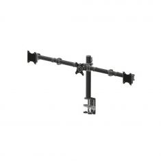 Support de bureau IIYAMA flexible pour trois écrans jusqu'à 27" Pivot 90° VESA DS1003C-B1