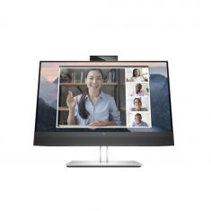 Moniteur HP E24mv G4 Collab 23.8'' FHD IPS 5ms GtG 250nits VGA/HDMI/DP 4xUSB-A 3.2 Regl Hauteur,Pivotable,Inclinable,webcam,certifié Zoom,barre de son 3/3/0