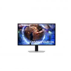 Ecran 27'' Samsung Odyssey OLED Dalle mate G6 Noir 2560x1440 16:9 0,03ms 360Hz 250cd/m² 2xUSB 2xHDMI DP Pied réglable en hauteur inclinable orientable pivotable