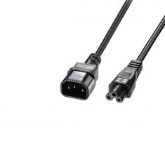 Rallonge SECTEU IEC C14 vers IEC C5 Cloverleaf, 3m