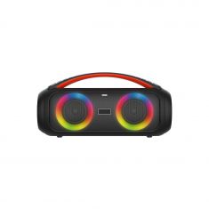 Enceinte de soirée BT RMS 26W , lect USB/Micro SD, Aux IN, Micro IN, Radio FM, 4500mAh,  IPX5, jeu de lumière, poignée de transport, télécommande incluse