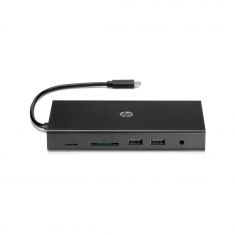 Concentrateur voyage multi-ports USB-C, six ports pour transfert de données, les accessoires et la charge. Port Ethernet RJ45 1 Gbit/s, connecteur USB-C 1C1Y5AA