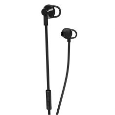 Ecouteurs HP 150 Noir Fourni avec un micro en ligne et un bouton facile répondre et terminer l'appel ***