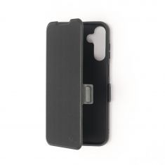 Etui folio CLASSIQUE Noir: Avec fenêtre - anti-chocs - léger - ultra-fin - fonction support - accès caméra - compatible pour Galaxy 15 5G