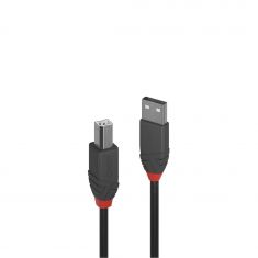 Câble USB 2.0 type A vers B, Anthra Line, 10m