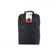 sac à dos WE CITY en taille 15.6'', matière Polyester 900D,  tissu et fermeture éclaire imperméable, dos renforcé , Noir 295x100x430