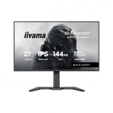 Ecran IIYAMA 27'' G-Master Black Hawk IPS 2560x1440 16:9 1ms 144Hz 350cd/m² FreeSync HPs HDMI DP 2xUSB HUB 15cm pied réglable haut Black Tuner G-SYNC compatible