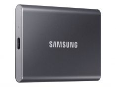 SSD EXT SAMSUNG T7 2TO gris titane USB 3.2 Gen 2 Lecture 1050 Mo/s Ecriture 1000 Mo/s MU-PC2T0T/WW