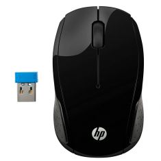 HP 220 Noire - Souris sans fil forme galbée ,autonomie jusqu'à 15 mois en usage quotidien 1300 dpi connexion 2,4 Ghz 3 boutons 3FV66AA $