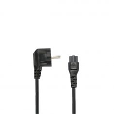 Câble alimentation secteur 3 pôles IEC C5 - trèfle - pour PC portables Coloris noir - 2,50¨m