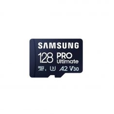 CARTE MEMOIRE SAMSUNG 128 Go MICRO-SD PRO Ultimate avec lecteur USB Classe 10 Lecture 200 Mo/s Ecriture 130 Mo/s MB-MY128SB/WW