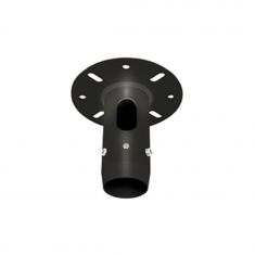 SYSTEME 2 - Fixation au sol/plafond robuste (fixe) pour poteaux de 50 mm Couleur Noir BT7822/B