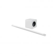 SAMSUNG Barre de son HW-S801B Blanche, Design ultra fin 3,8cm, Bluetooth/Wifi, Dolby Atmos sans fil, son 3D 3.1.2ch, caisson de basse compact, Q-Symphony
