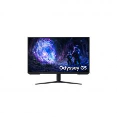 Ecran 32'' Samsung Gaming ODYSSEY G5 Noir VA 180Hz 16:9 1ms 2560x1440 300cd/m² 2xHDMI Displayport Pied réglable hauteur orientable inclinable pivot