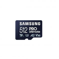 CARTE MEMOIRE SAMSUNG 512 Go MICRO-SD PRO Ultimate avec lecteur USB Classe 10 Lecture 200 Mo/s Ecriture 130 Mo/s MB-MY512SB/WW