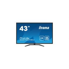 Ecran IIYAMA 43" Noir 4K UHD dalle VA fonction PbP 3840x2160 3ms Displayport 2xHDMI 4xUSB 2 x7W HPs 400cdm² X4373UHSU-B1