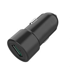 Chargeur allume-cigare WE - 1 port USB - 18W - 3A - Compatible QC 3.0 - noir
