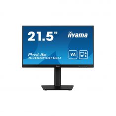 Ecran IIYAMA 21.5" Noir IPS 16:9 1ms Ultra Mince 1920x1080 100Hz 300 cd/m² HDMI DP 2xHPs 2xUSB HUB 2.0 15cm pied réglable en hauteur + Pivot TCO 