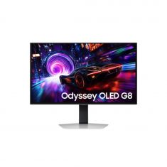 Ecran 32'' Samsung Gaming ODYSSEY G8 Noir OLED 240Hz 0.03ms 3840X2160 260cd/m² 2xHDMI DP 3xUSB Casque Pied réglable hauteur orientable inclinable pivot