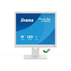 Ecran IIYAMA 19''  LED Blanc dalle TN 3ms 5:4 1280x1024 250cd/m² HDMI Displayport haut parleurs 15cm pied régl en haut Pivot B1980S-W1