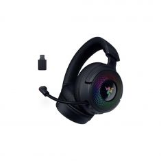 RAZER Kraken V4 Noir - Casque de Jeu sans Fil RGB, Connectivité 3 Modes, Drivers Triforce 40mm,  Earcup Lighting, Mix & Volume adjustments, THX Spatial Audio