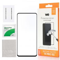 WE verre trempé XIAOMI REDMI NOTE 14 PRO 4G/5G - couverture complète 3D incurvé - Compatible REDMI NOTE 13 PRO+ / 14 PRO+
