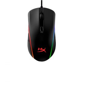 Souris filaire HyperX Pulsefire Surge Noir, Effets lumineux RGB dynamiques, Six touches programmables, compatible PC, PS5, PS4, Xbox Series X|S et Xbox One.