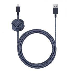 CABLE LIGHTNING USB-A CABLE TRESSE 3 METRE AVEC NOEUD LESTÉ REGLABLE