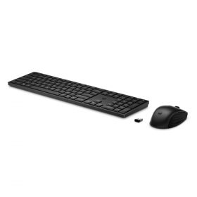 HP-C HP 655 Noir - Ensemble clavier et souris sans fil 2,4 GHz, 2 x AAA (clavier), 2 x AAA (souris) - STB