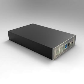 Boitier externe HEDEN 3.5" pr 3.5" HDD/SATA jusqu'à 16 To,  USB3.0 , boitier en alliage d'alu,  noir