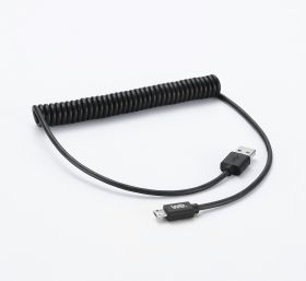Câble USB / micro USB torsadé 2m - noir
