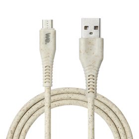 Câble micro USB/USB A bisourcé avec 30% de matières recyclées - 1m - Packaging écoconçu