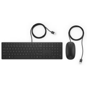 Clavier et souris filaires HP Pavilion 400 Noir Clavier à 3 zones avec pave numerique, Design fin et agreable 4CE97AA