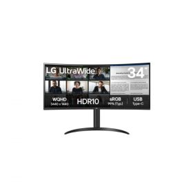 ECRAN LG 34 " Noir 34WR50QK-B Incurvé VA 100Hz 21:9 5ms 3440x1440 300cd/m2 2xHDMI DP VESA 100x100 Inclinaison AMD FreeSync" Mode DAS Black Stabilizer