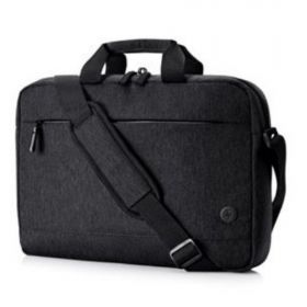 Sacoche PC HP Prelude Pro 17.3" Noir chiné Sacoche de transport av bandoulière Poche avant fermeture eclair . Impermeable, léger et elegant Tissu RPET 3E2P1AA