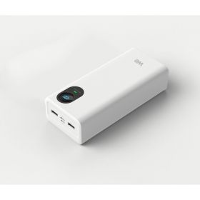 Batterie de secours WE - PC portable 27000 mah / 65W Ecran LCD, entrée: USB-C + micro USB, sortie: 2*USB+ 1 USB-C