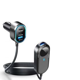 Chargeur allume-cigare WE - 6 ports - 4 ports USB-C + 2 ports USB A - Total 100W - avec ports déportés pour sièges arrière - noir