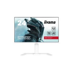 Ecran IIYAMA 23.8'' G-Master Red eagle Blanc Fast IPS 1920x1080 0.2ms 300cd/m² 180Hz HDMI DisplayPort 4xUSB 3.2 HP FreeSync 15cm pied réglable en hauteur+Pivot