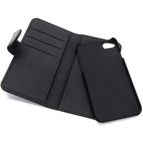 Etui folio CLASSIQUE Noir: Avec fenêtre - anti-chocs - léger - ultra-fin - fonction support - accès caméra - compatible pour iPhone X / XS