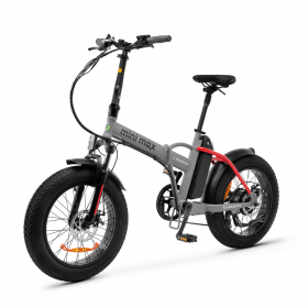 Vélo électrique pliable Argento MiniMax Rouge Moteur Bafang 36V/250W/60Nm , Batt 36V 10.4Ah, Dérailleur Shimano 7 vitesses. 25Km/h Pneu 20" 
