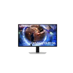 Ecran 27'' Samsung Odyssey OLED Dalle mate G6 Noir 2560x1440 16:9 0,03ms 360Hz 250cd/m² 2xUSB 2xHDMI DP Pied réglable en hauteur inclinable orientable pivotable