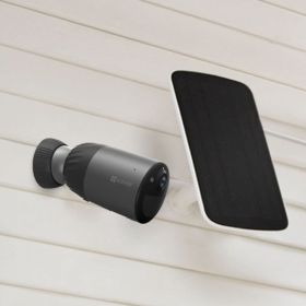 EZVIZ Camera Wifi Extérieure BC1C 2K PLUS sur Batterie 10 400mAH IP66 4MP Vision nocture couleur, protection sirene et flash, eMMC 32Go  + Panneau solaire ***