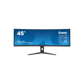 Ecran IIYAMA 44,5" Noir VA 32:9 incurvé 0.8ms 5120x1440 165Hz 450cd/m² 1xDP 2xHDMI 1xUSB-C  3xUSB HUB(3.2) com KVM Docking USB-C intégré 13cm pied réglable haut