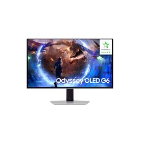 Ecran 27'' Samsung Odyssey OLED Dalle mate G6 Noir 2560x1440 16:9 0,03ms 360Hz 250cd/m² 2xUSB 2xHDMI DP Pied réglable en hauteur inclinable orientable pivotable