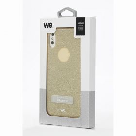 Coque de protection PAILLETTES : Effet brillant - résistante - légère - semi-rigide - compatible pour iPhone X