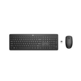 HP-C 235 Noir - Ensemble Clavier + Souris sans fil - Jusqu'à 16 mois d'alimentation (Clavier 2xPiles AAA, Souris 1xPile AA) - 1Y4D0AA/1Y4D0UT STB
