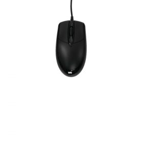 Souris filaire optique WE 1200DPI ,ambidextre, connexion USB, longueur câble 1.8m, grande taille 117*62*38mm,  noire